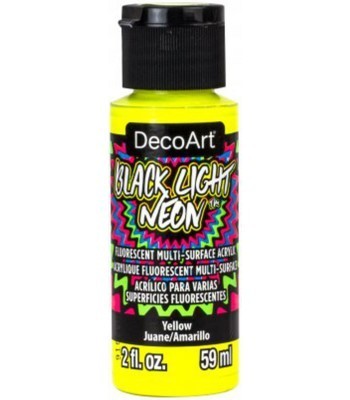 DecoArt Black Light Neon - Yellow 2oz